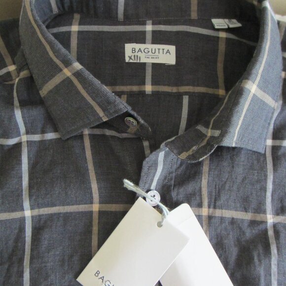 Bagutta Other - NWT BAGUTTA The Shirt – Long Sleeve Plaid Button Shirt – Mens 44 x 17-1/2 Slim